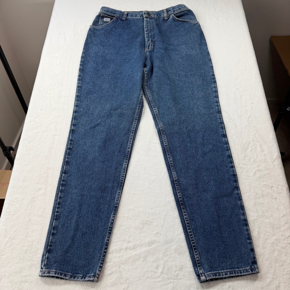 Wrangler Jeans Women 16x34 Blue Excellent High Waisted Straight Leg MSR01SD
